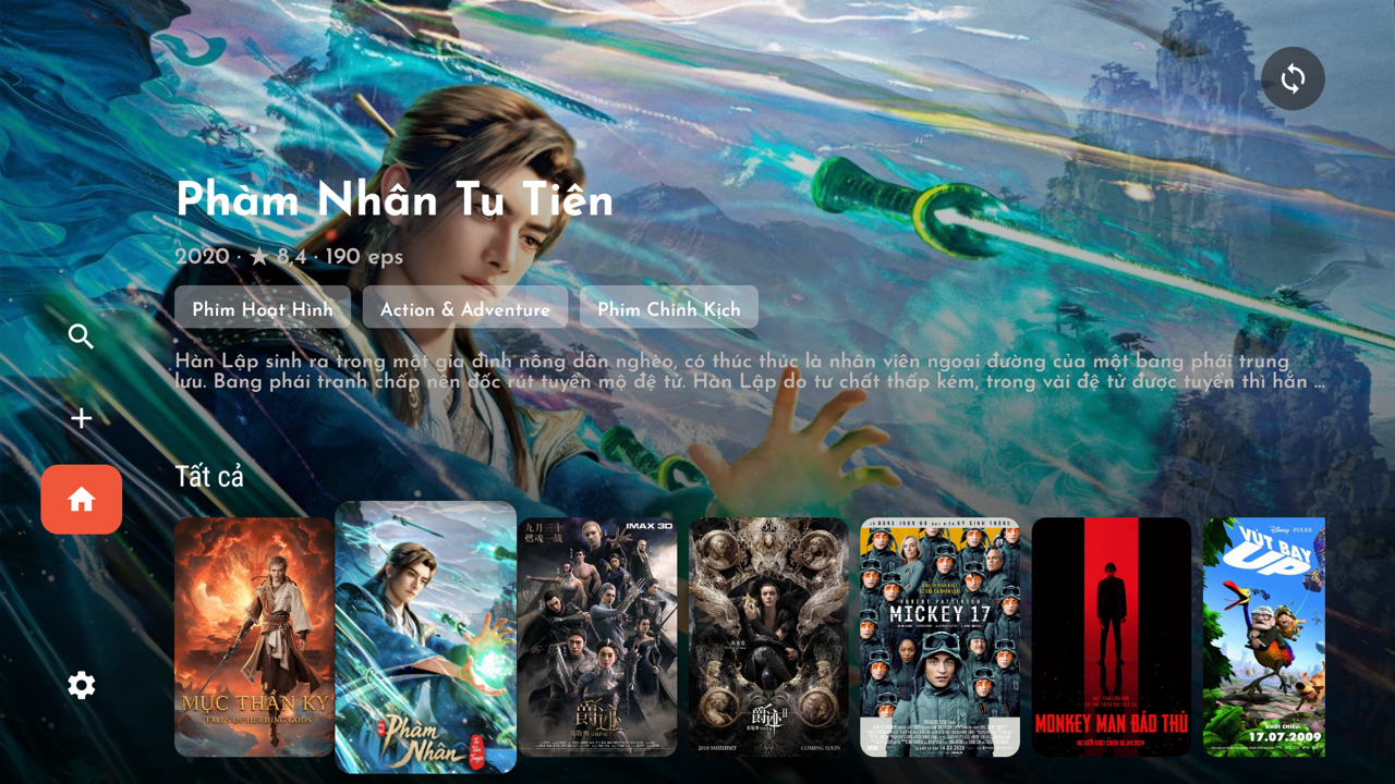 KFilms Pro trên Android TV